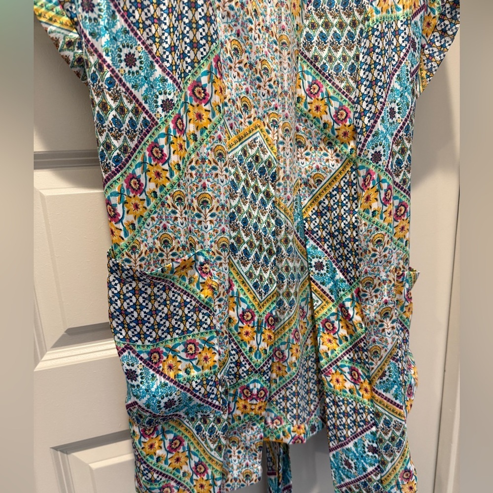 Colorful Geometric Patterned‎ Tunic Kimono Robe dress - Picture 4 of 7
